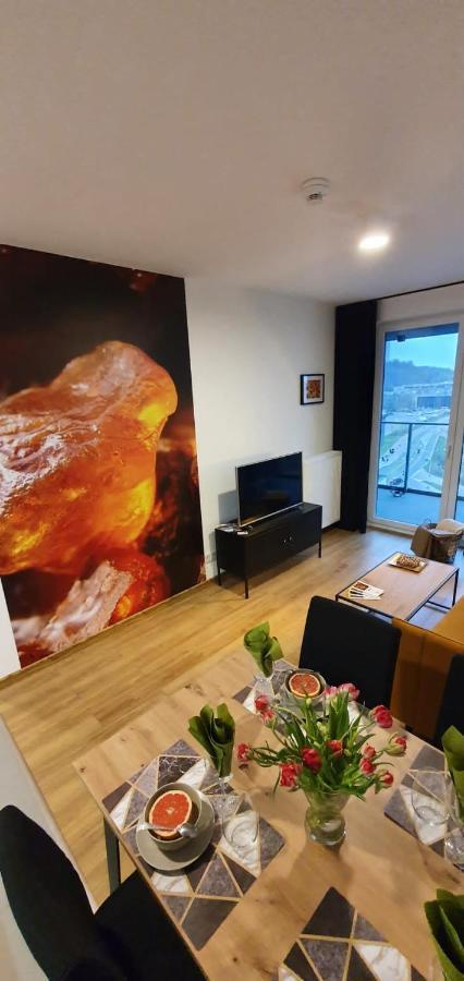 Apartament Bursztynowy Modern Tower Gdynia Dış mekan fotoğraf